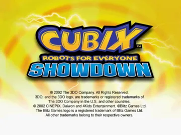 Cubix Robots for Everyone - Showdown screen shot title